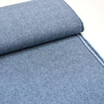 linen cotton mix medium weight fabric in blue