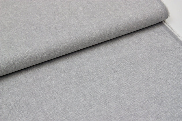 Essex Linen Mix Chambray - Steel