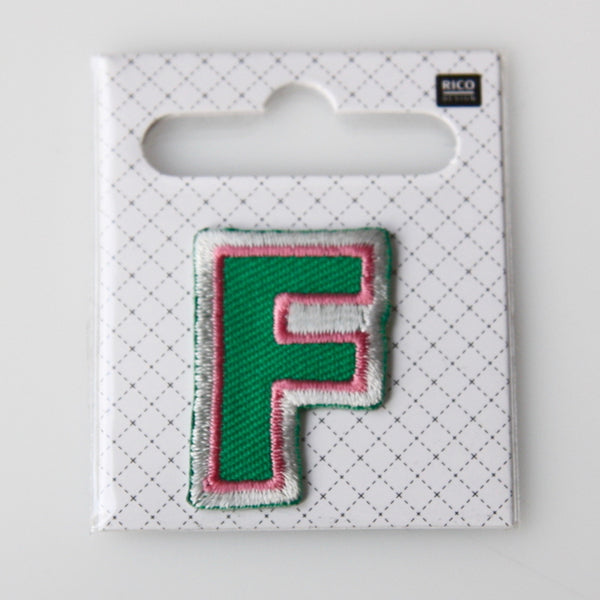 Iron-On Alphabet Patch - F