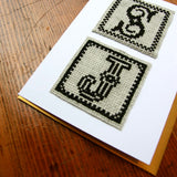 White Aida Cross-Stitch fabric with grid