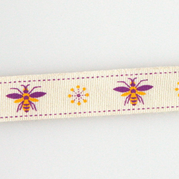 Yeon Lee's Zoo Bee Ribbon - By The Metre
