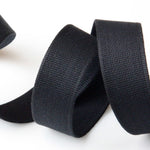 Cotton Strap Webbing 30mm - Black