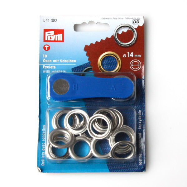Prym 541383 - Eyelets - Silver 14mm