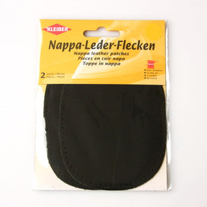 Kleiber Nappa Leather Elbow Patches - Black