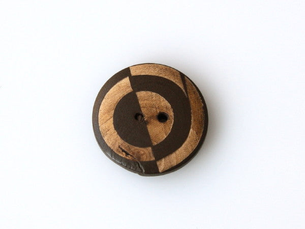 Wooden Button 24mm - Art Deco