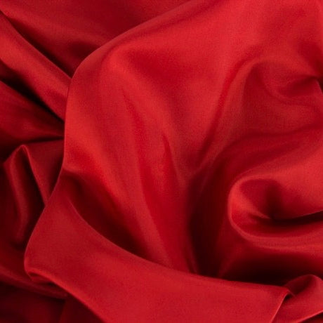 Red acetate lining fabric