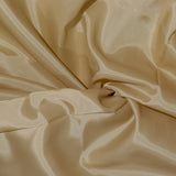 Golden beige acetate lining fabric