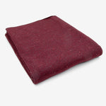 speckled burgundy red cotton soft sweatshirt fleece fabric