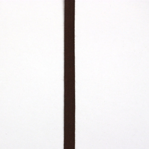 Coloured Cotton Tape - Chocolate 7mm