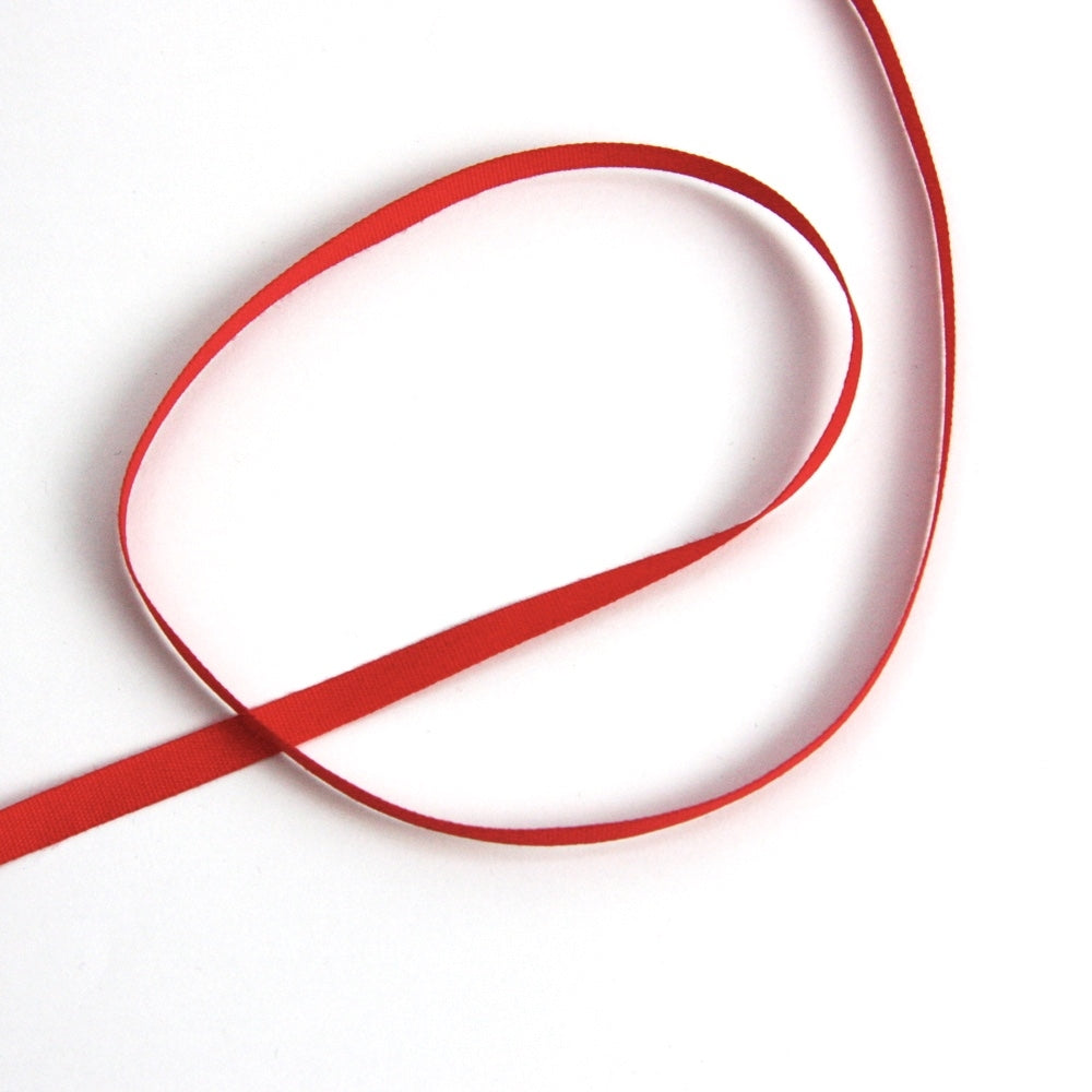 Coloured Cotton Tape - Scarlet 7mm