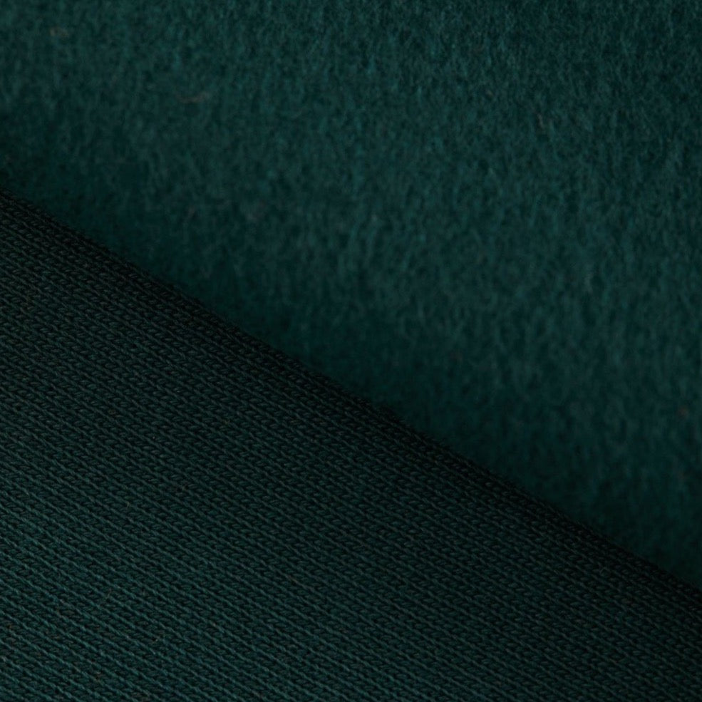 Organic Cotton Fleece - Bottle Green