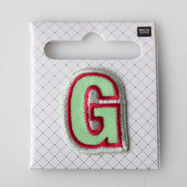 Iron-On Alphabet Patch - G
