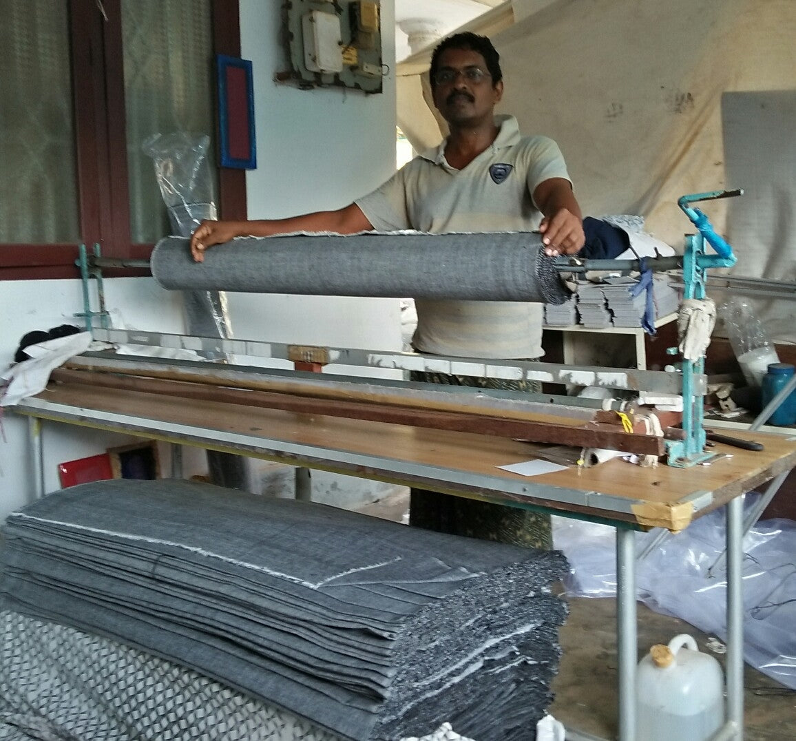 Organic Cotton Dunweave - Black/White