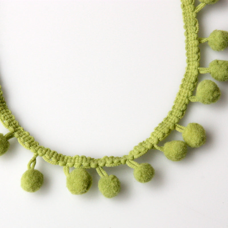 Pom Pom Edging 12mm - Dusty Green
