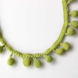 Pom Pom Edging 12mm - Dusty Green