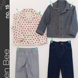 Green Bee Kids Patterns - Dylan Unisex Jacket & Jeans