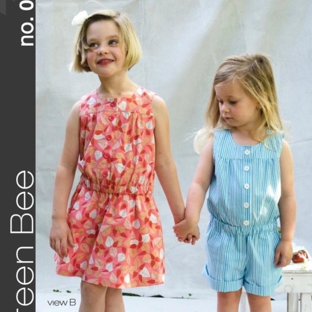Green Bee Kids Patterns - Sally Romper & Dress