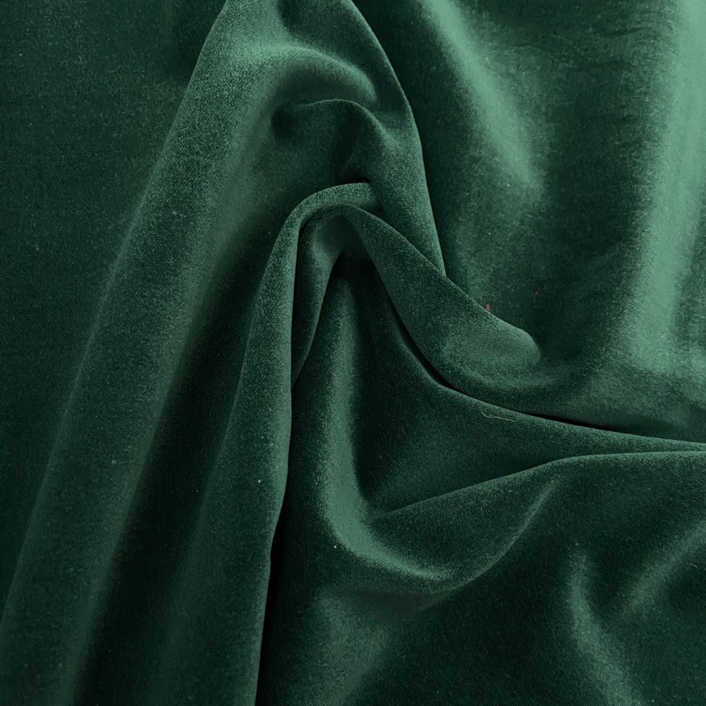 Cotton Velvet - Bottle Green
