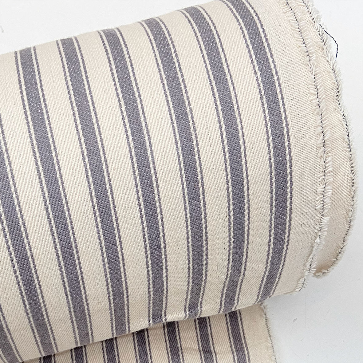 Cotton Ticking - Grey