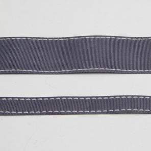 Grosgrain Stitch Ribbon - Mid Grey