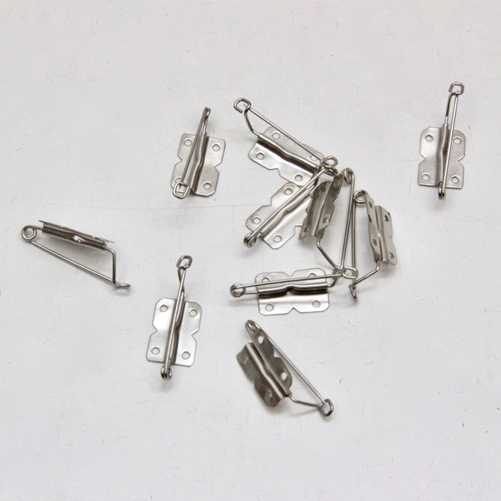 Brooch Backs 19mm - Silver