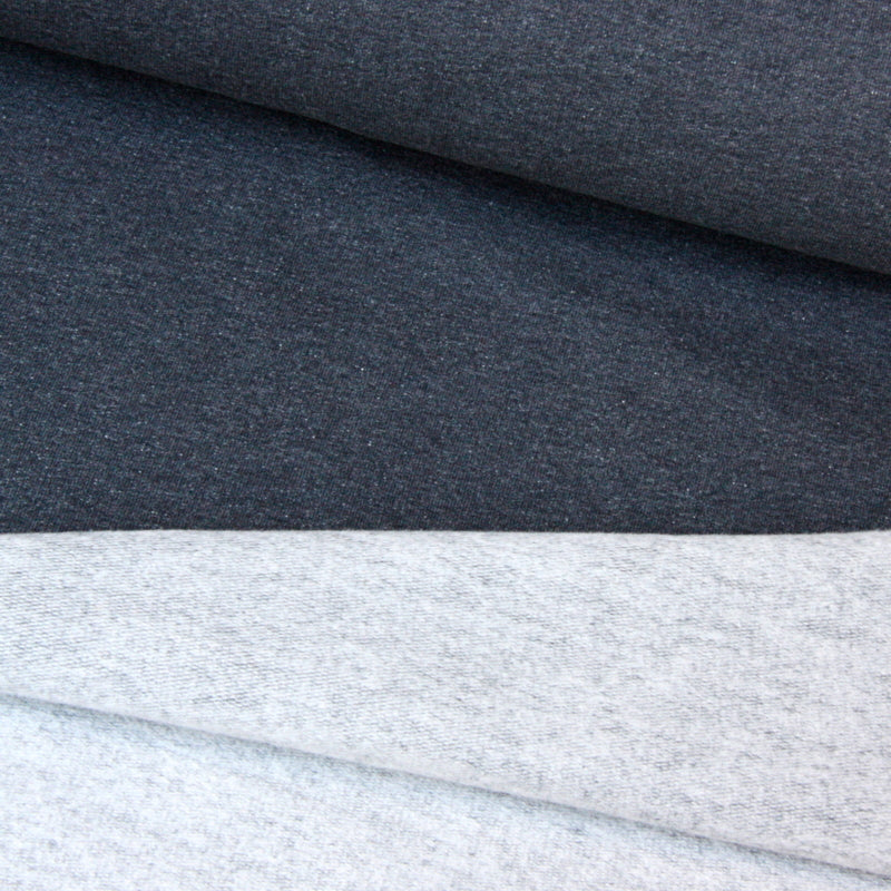 Organic Cotton Fleece - Anthracite Marl
