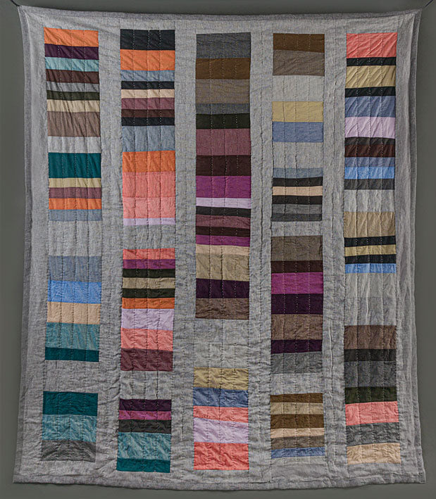 European Herringbone Linen - Bracon Ash