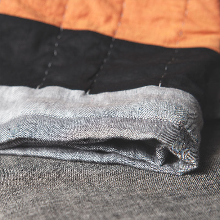 European Herringbone Linen - Bracon Ash