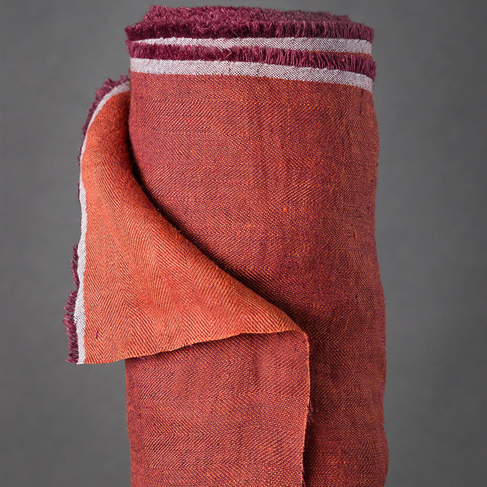 European Herringbone Linen - Snape