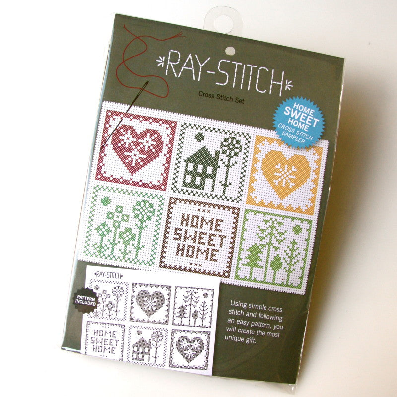 Ray Stitch 'Home Sweet Home' Cross Stitch Sampler Kit