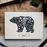 Bear Illustration Greetings Card