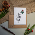Festive Pups - Dalmatian Christmas Card