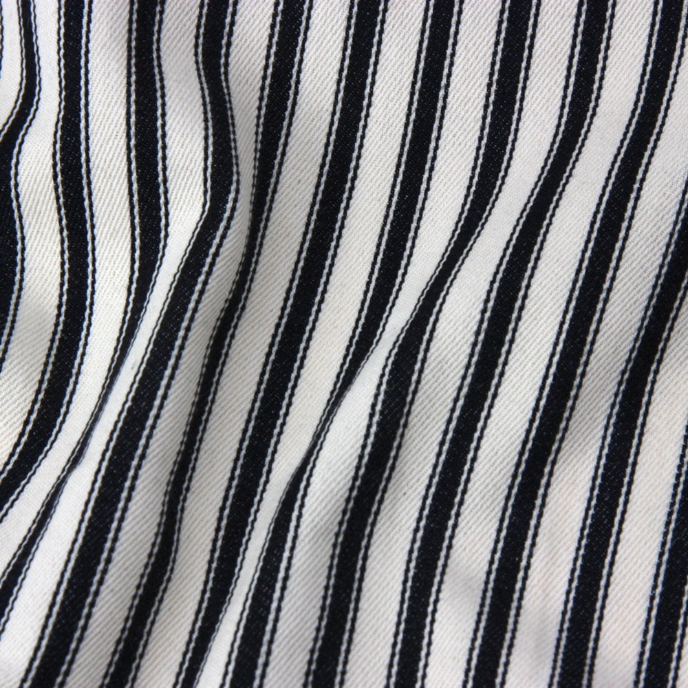 Cotton Ticking - Natural and Black