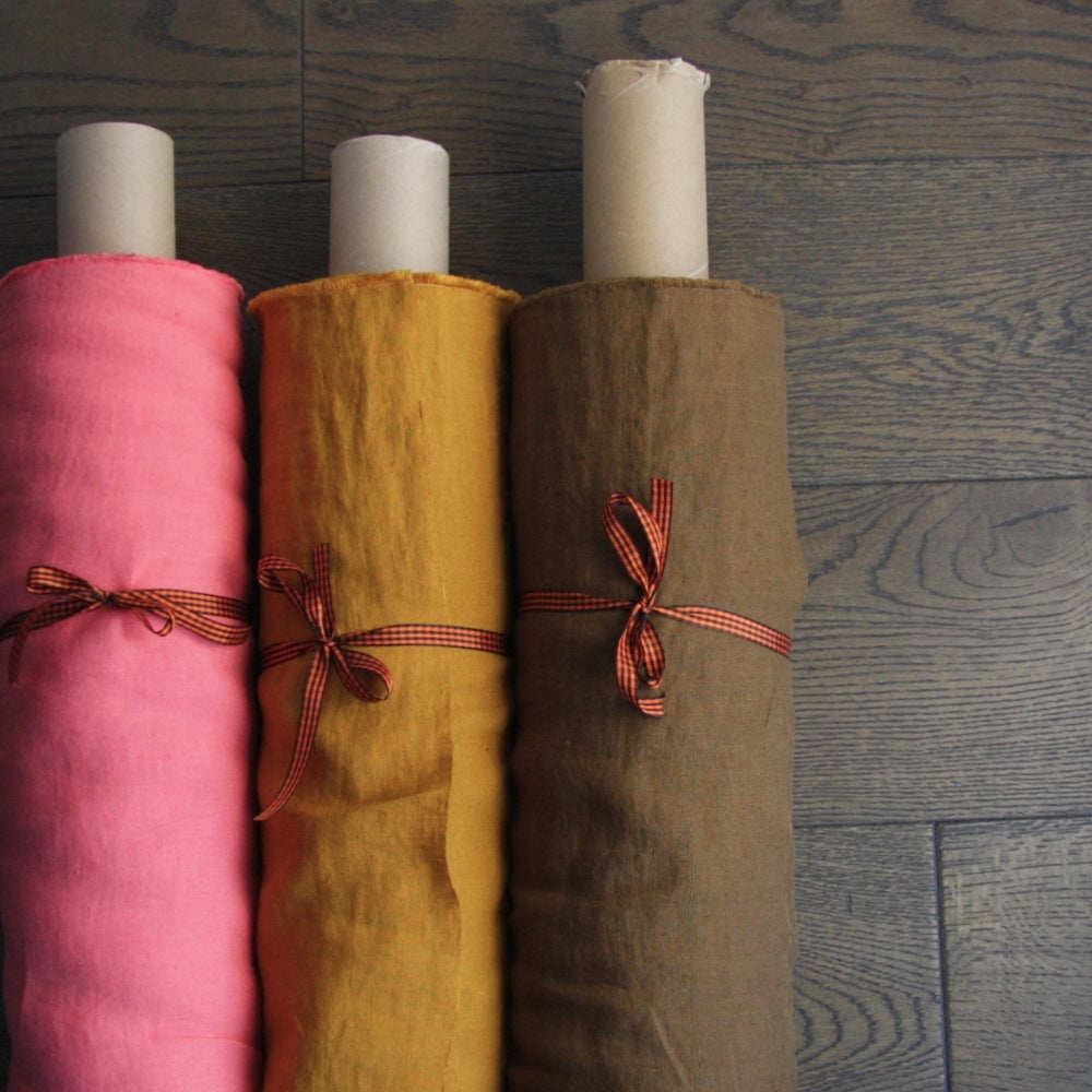 European Washed Linen - Bubblegum