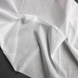 white lightweight cotton fusible interfacing fabric
