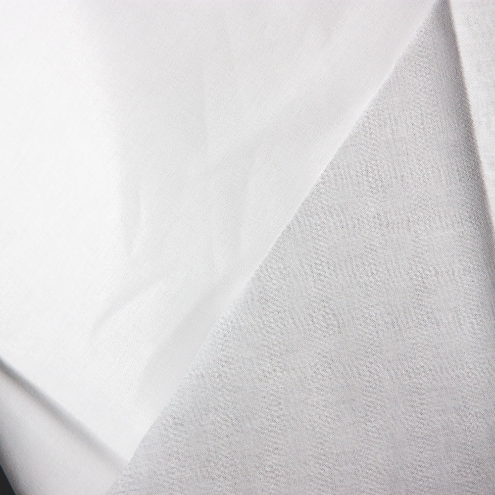 Manly Fusible Woven Interfacing - Collar Weight  - White