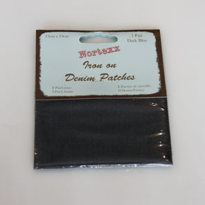 Iron-on Denim Mending Patch - Dark Blue