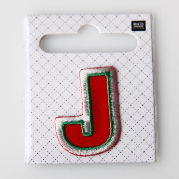 Iron-On Alphabet Patch - J