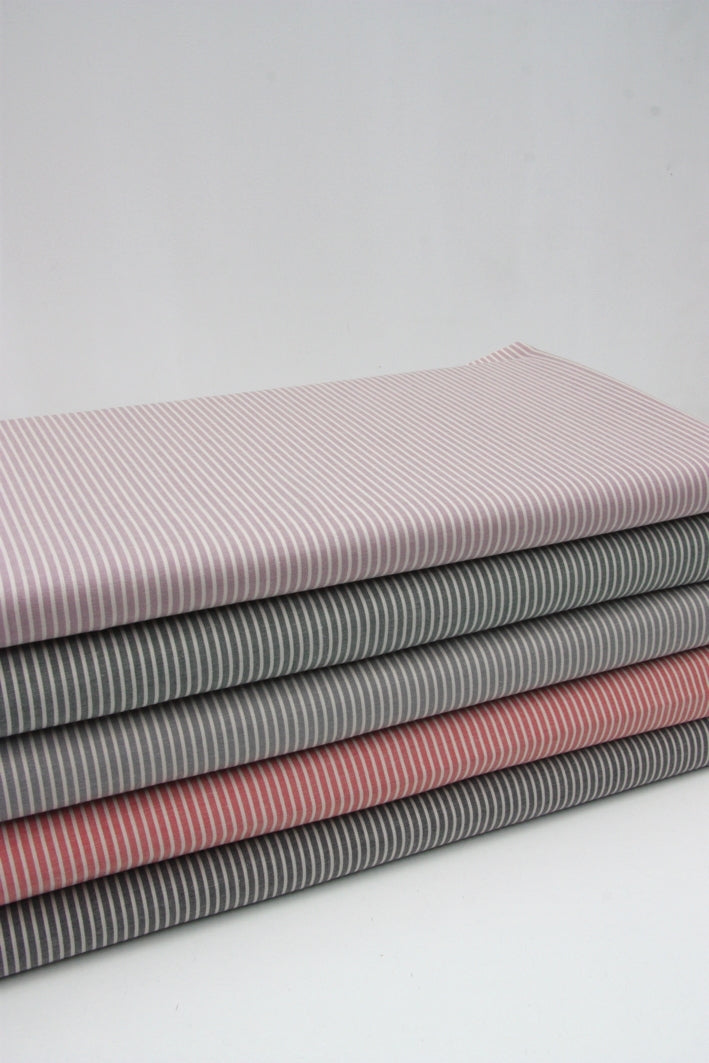 Japanese Cotton Shirting - Pin Stripe Lilac