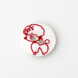 JoJo Printed Shell Button - Poodle