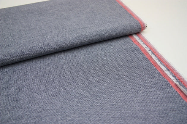 Robert Kaufman Chambray Union - Indigo Herringbone