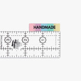 Labels by KATM - "RAINBOW HANDMADE" - 10 Pack