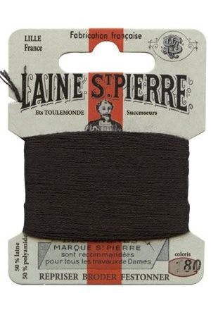 Wool Darning Thread - Black 180