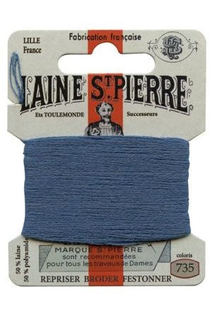 Wool Darning Thread - Enamel Blue 735
