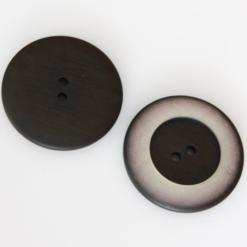 Chunky Coat Button 38mm - Birch/Brown