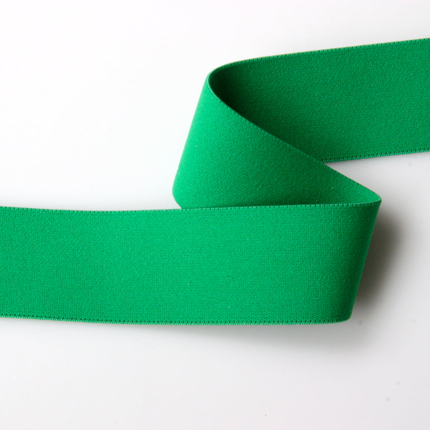 Soft Wide Belting Elastic - Green