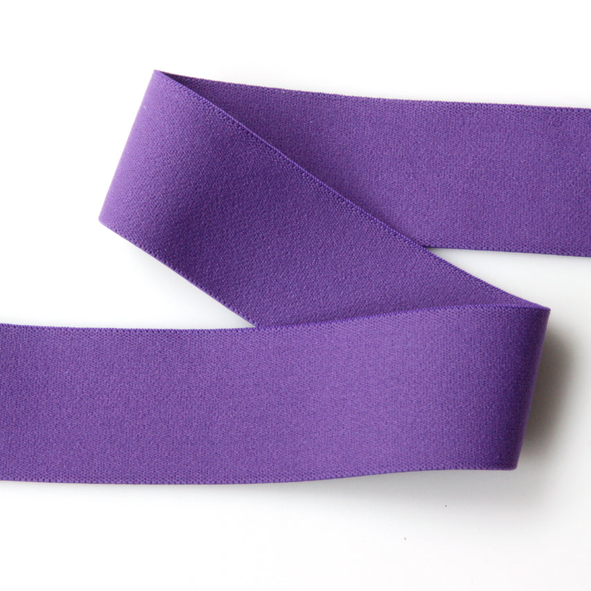 Soft Wide Belting Elastic - Purple