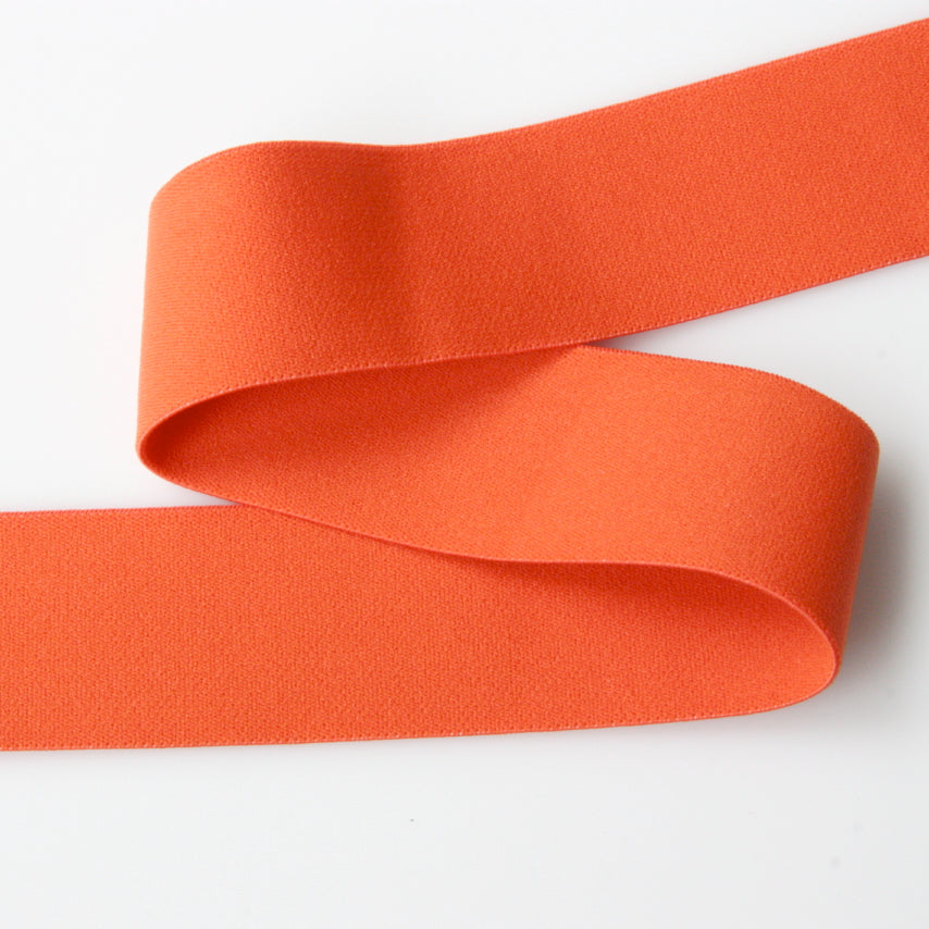 Soft Wide Belting Elastic - Orange