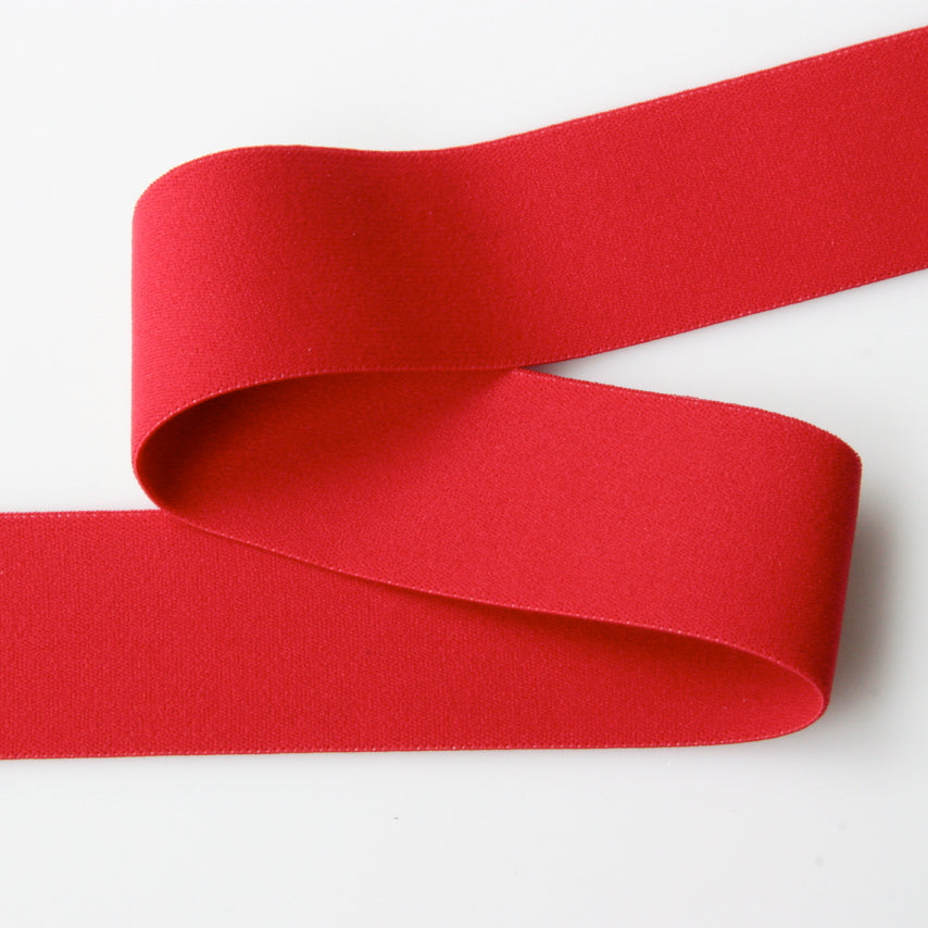 Soft Wide Belting Elastic - Red