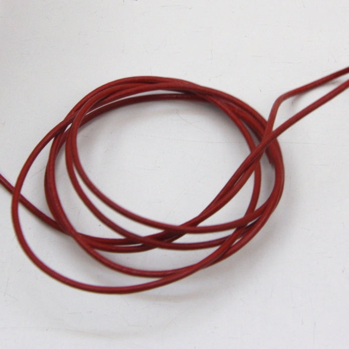 Round Leather Cord 2mm - Copper